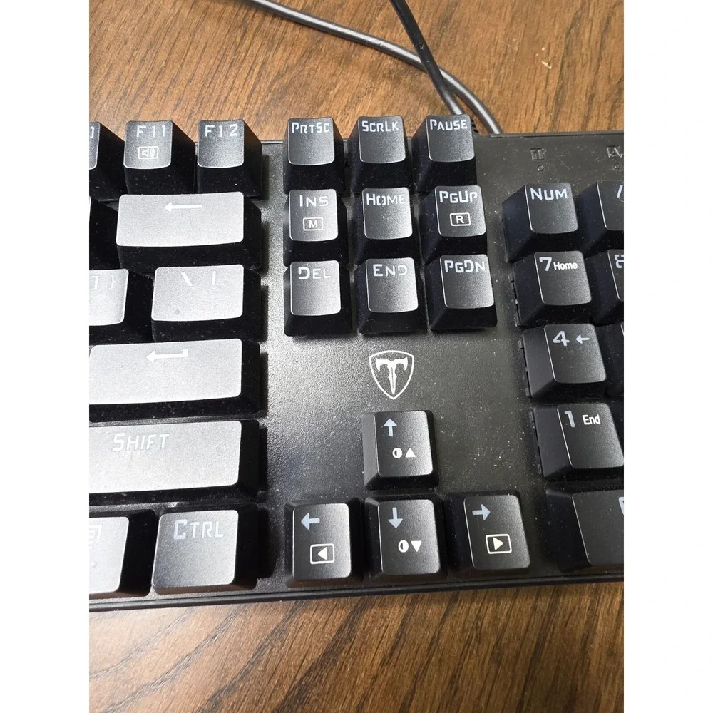 PICTEK PC305A‎ FULL SIZE RGB LIGHT UP WIRED GAMING KEYBOARD F3